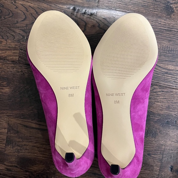 Nine West Dylan Pink Suede Pumps, Brand New - Picture 3 of 3